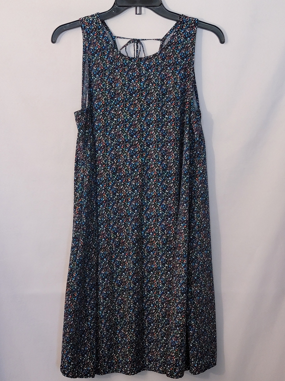 GAP Navy Multicolor Sleeveless Midi Dress Size XS
